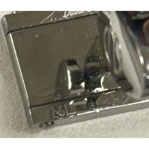 DAVID DONAHUE VINTAGE Diamonds Stainless Steel Silver Tone Cufflinks - Picture 10 of 16